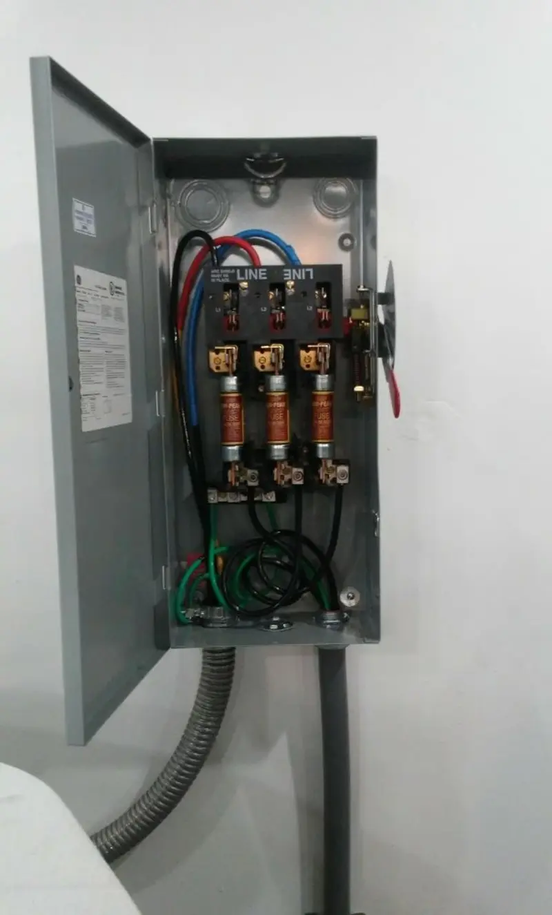 Three-phase disconnect switch installed for Electrical Wiring & Rewiring in Viroqua