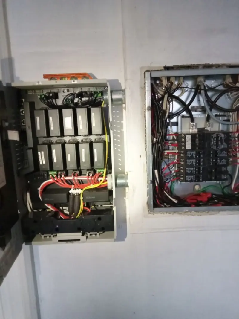 Electrical panel upgrade completed for Security Camera Wiring in Viroqua